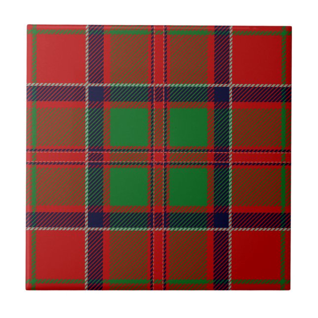 Klan MacDonald of Glencoe Tartan Kakelplatta (Framsidan)