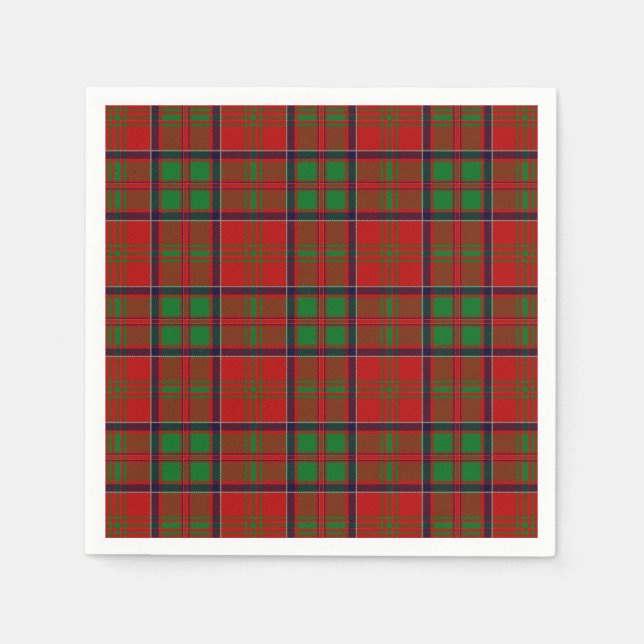 Klan MacDonald of Glencoe Tartan Pappersservett (Framsidan)