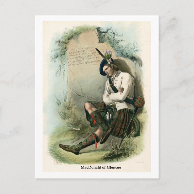 Klan MacDonald of Glencoe Vykort (Framsida)