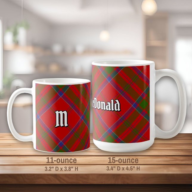 Klan MacDonald of Keppoch Tartan Coffee Mugg (Skapare uppladdad)