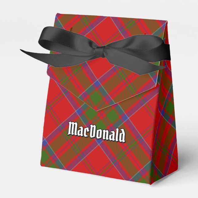 Klan MacDonald of Keppoch Tartan Favor Box Presentaskar (Framsidan Sidan)