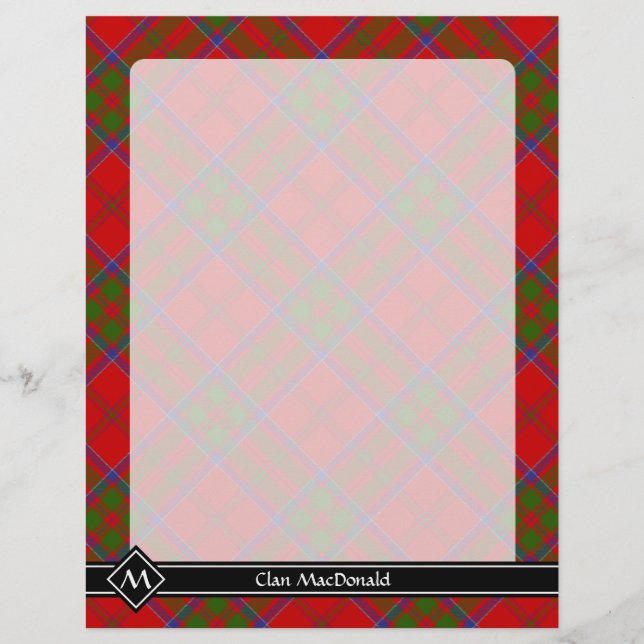 Klan MacDonald of Keppoch Tartan Flyer (Framsidan)