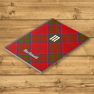 Klan MacDonald of Keppoch Tartan Notebook Anteckningsbok