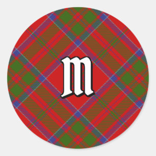 Klan MacDonald of Keppoch Tartan Runt Klistermärke