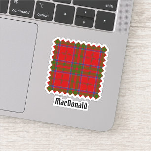 Klan MacDonald of Keppoch Tartan Sticker Klistermärken