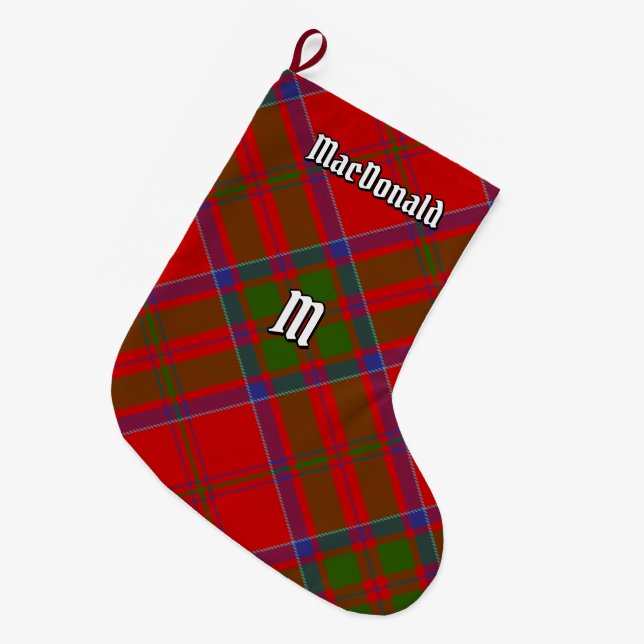 Klan MacDonald of Keppoch Tartan Stor Julstrumpa (Framsidan (Hängande))