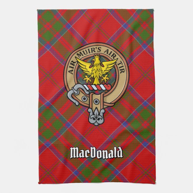 Klan MacDonald of Keppoch Vapensköld Kitchen Towel Kökshandduk (Vertikal)