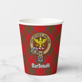 Klan MacDonald of Keppoch Vapensköld över Tartan