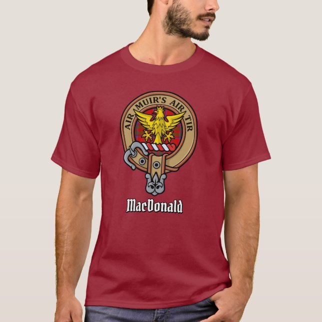 Klan MacDonald of Keppoch Vapensköld T-Shirt (Framsida)