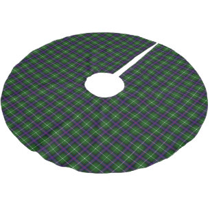 Klan MacDonald of the Isles Tartan Julgransmatta Borstad Polyester