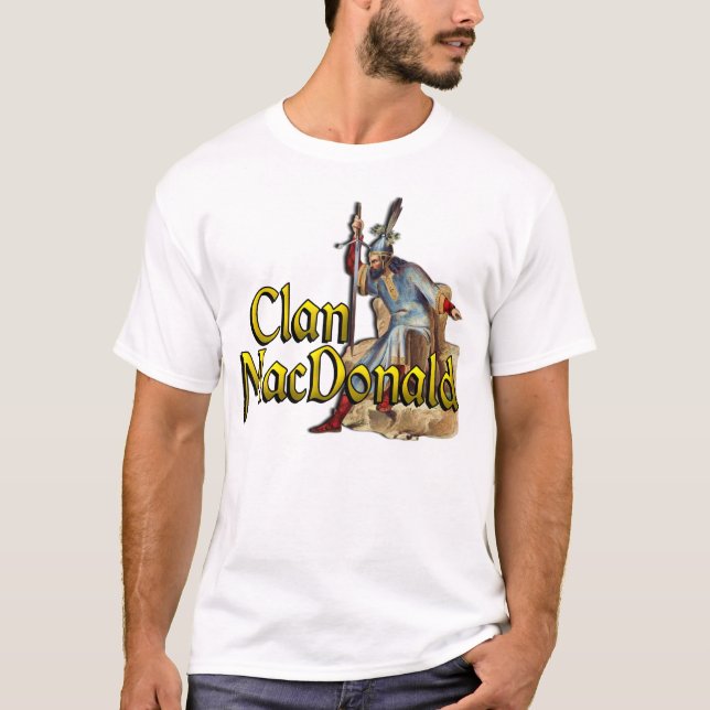Klan MacDonald Old Scottish Highland Games Shirts Tröja (Framsida)