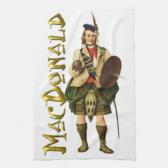 Klan MacDonald Scottish Dream Kökshandduk (Vertikal)