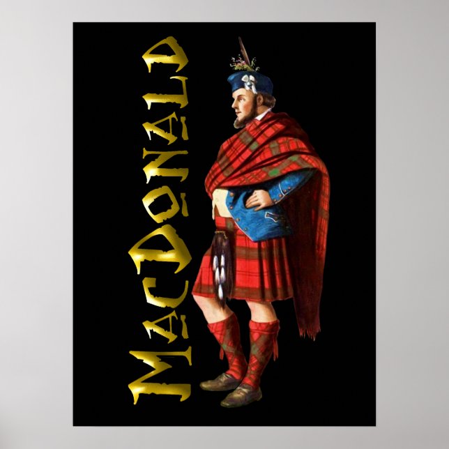 Klan MacDonald Scottish Highland Dream Poster (Framsidan)