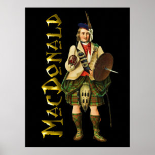 Klan MacDonald Scottish Highland Dream Poster