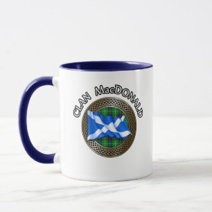 Klan MacDonald Tartan & Flagga Mugg