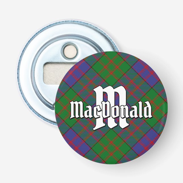 Klan MacDonald Tartan Flasköppnare (Framsidan)