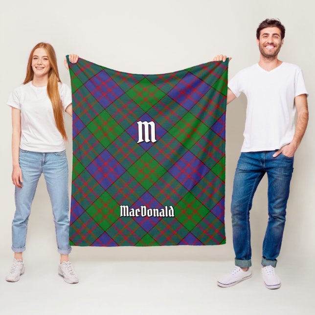 Klan MacDonald Tartan Fleece Blanket (På plats)