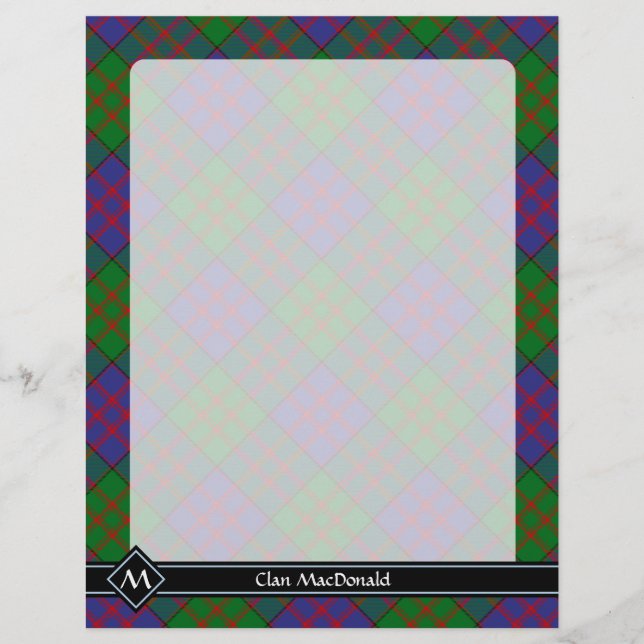 Klan MacDonald Tartan Flyer (Framsidan)