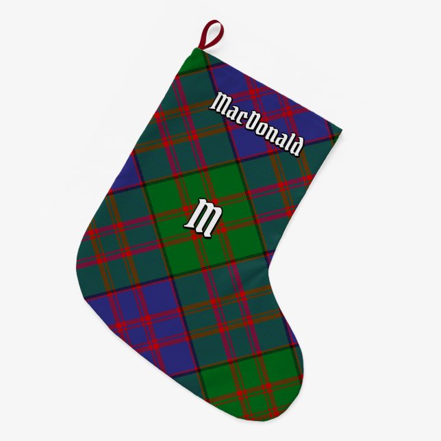 Klan MacDonald Tartan-julklapp Stor Julstrumpa (Framsidan (Hängande))