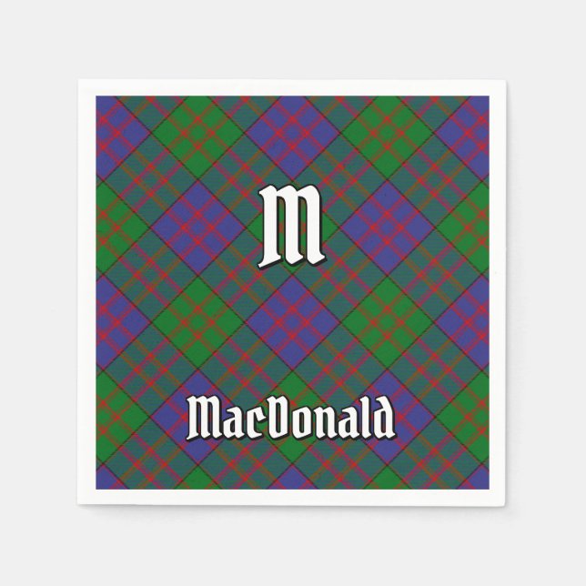 Klan MacDonald Tartan Napkins Pappersservett (Framsidan)