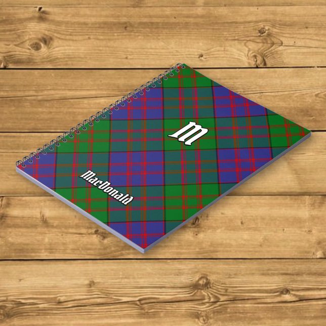 Klan MacDonald Tartan Notebook Anteckningsbok (Skapare uppladdad)