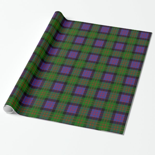 Klan MacDonald Tartan Presentpapper (Utrullad)