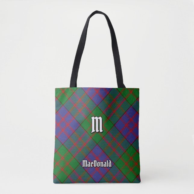 Klan MacDonald Tartan Tote Bag Tygkasse (Framsida)