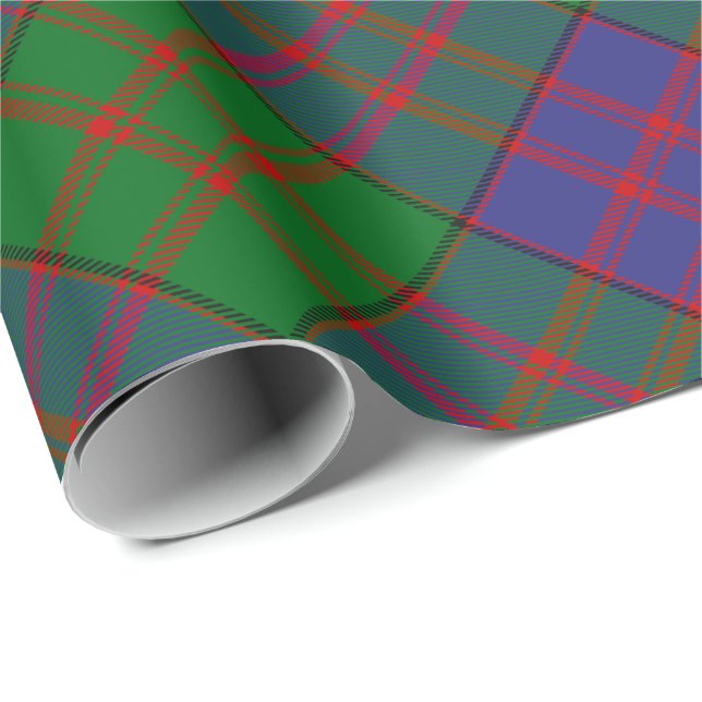 Klan MacDonald Tartan Wrapping Papper Presentpapper (Rullad Hörn)