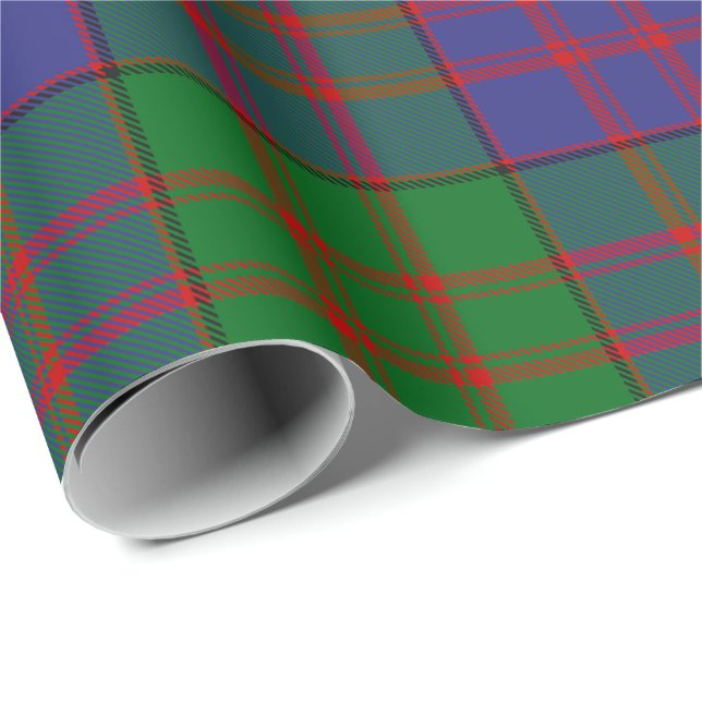 Klan MacDonald Tartan Wrapping Papper Presentpapper (Rullad Hörn)