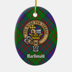 Klan MacDonald Vapensköld Ceramic Ornament