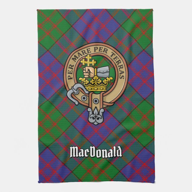 Klan MacDonald Vapensköld Kitchen Towel Kökshandduk (Vertikal)