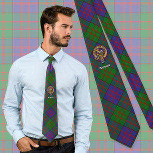 Klan MacDonald Vapensköld över Tartan Slips