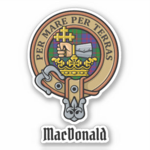 Klan MacDonald Vapensköld Sticker Klistermärken
