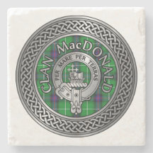 Klan MacDonald Vapensköld & Tartan Knot