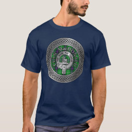 Klan MacDonald Vapensköld & Tartan Knot T Shirt