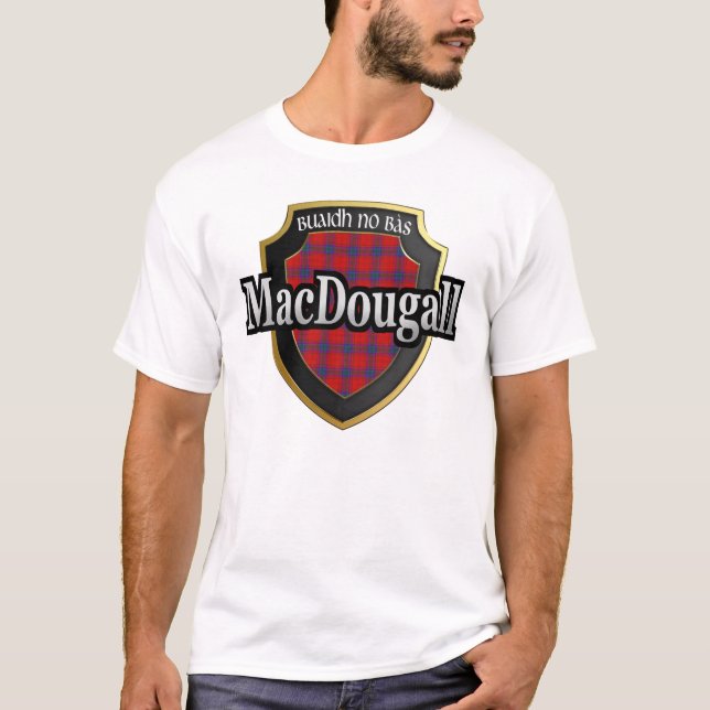 Klan MacDougall Scotland Tartan Dynasty T-shirt (Framsida)