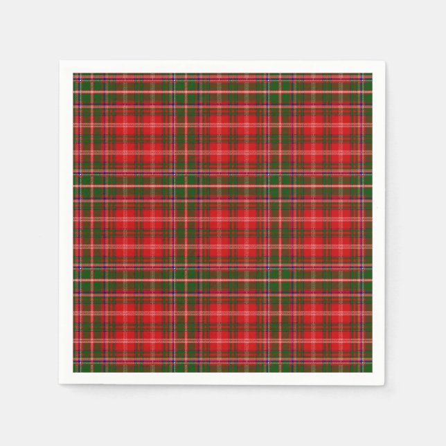 Klan MacDougall Tartan Pappersservett (Framsidan)