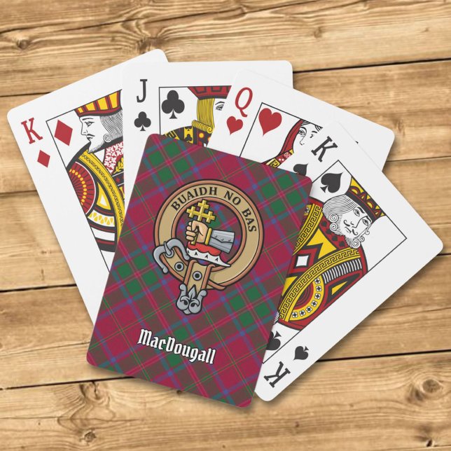 Klan MacDougall-Vapensköld över Tartan Casinokort (Skapare uppladdad)