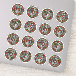 Klan MacDougall Vapensköld & Tartan Klistermärken