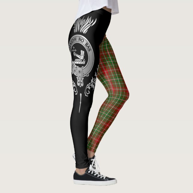 Klan MacDougall Vapensköld & Tartan Leggings (Höger)