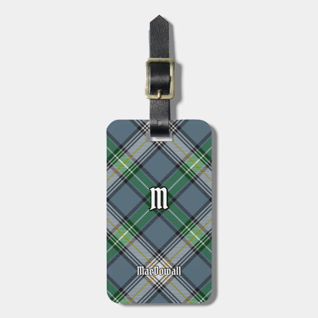 Klan MacDowall Tartan Bagagebricka (Vertikal Framsida)