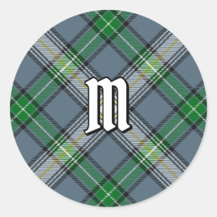 Klan MacDowall Tartan Runt Klistermärke