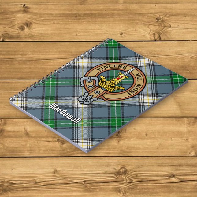 Klan MacDowall Vapensköld över Tartan Anteckningsbok (Skapare uppladdad)