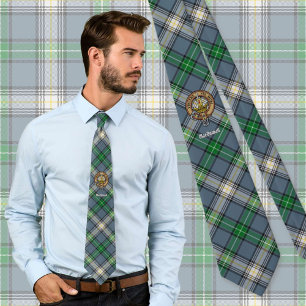 Klan MacDowall Vapensköld över Tartan Slips