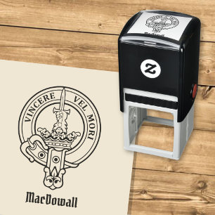 Klan MacDowall Vapensköld Självfärgande Stämpel