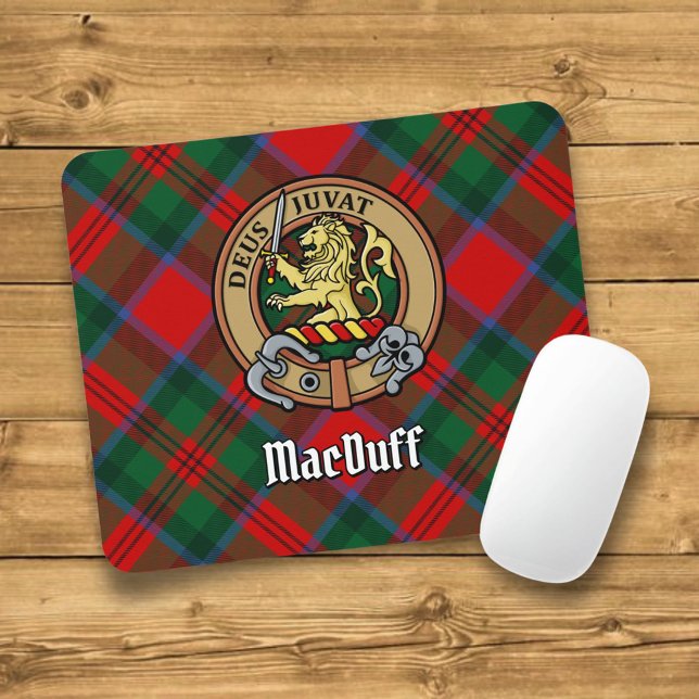 Klan MacDuff-Vapensköld över Tartan Mouse Pad Musmatta (Skapare uppladdad)