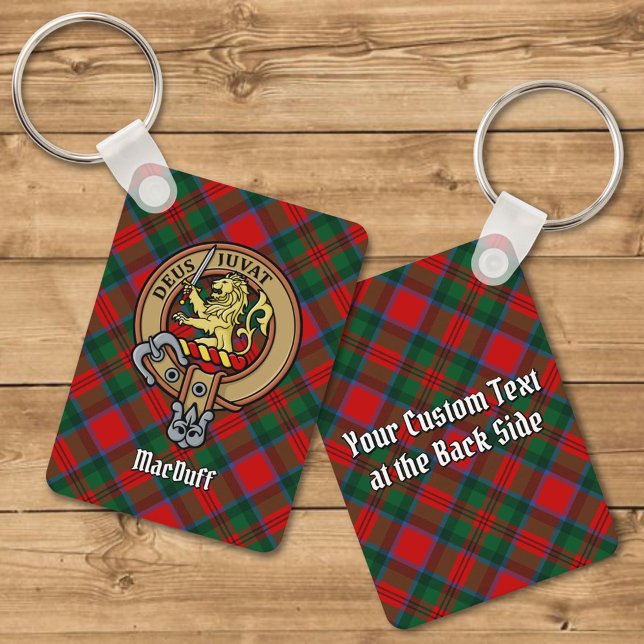 Klan MacDuff-Vapensköld över Tartan Nyckelring (Skapare uppladdad)