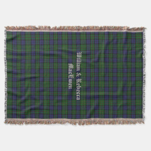 Klan MacEwen Tartan Play Anpassningsbar Throw Blan Mysfilt