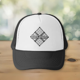 Klan MacFarlane Black och White Tartan Keps