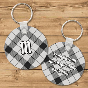 Klan MacFarlane Black och White Tartan Nyckelring